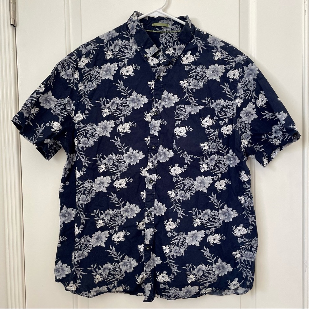 CACTUS | Mens Floral Button Down Shirt